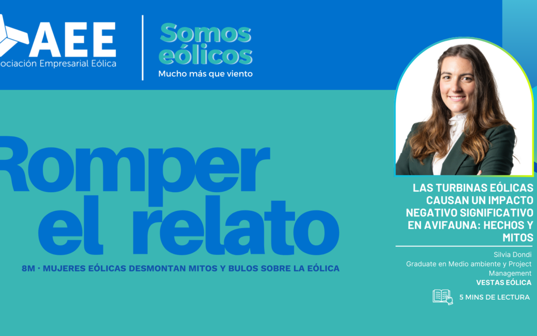Las turbinas eólicas causan un impacto negativo significativo en avifauna: hechos y mitos